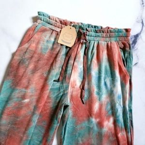 NWT Kori Wide Leg Tie Dye Loung Pants.